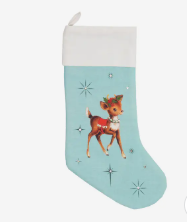 Christmas Stocking | Vintage Reindeer