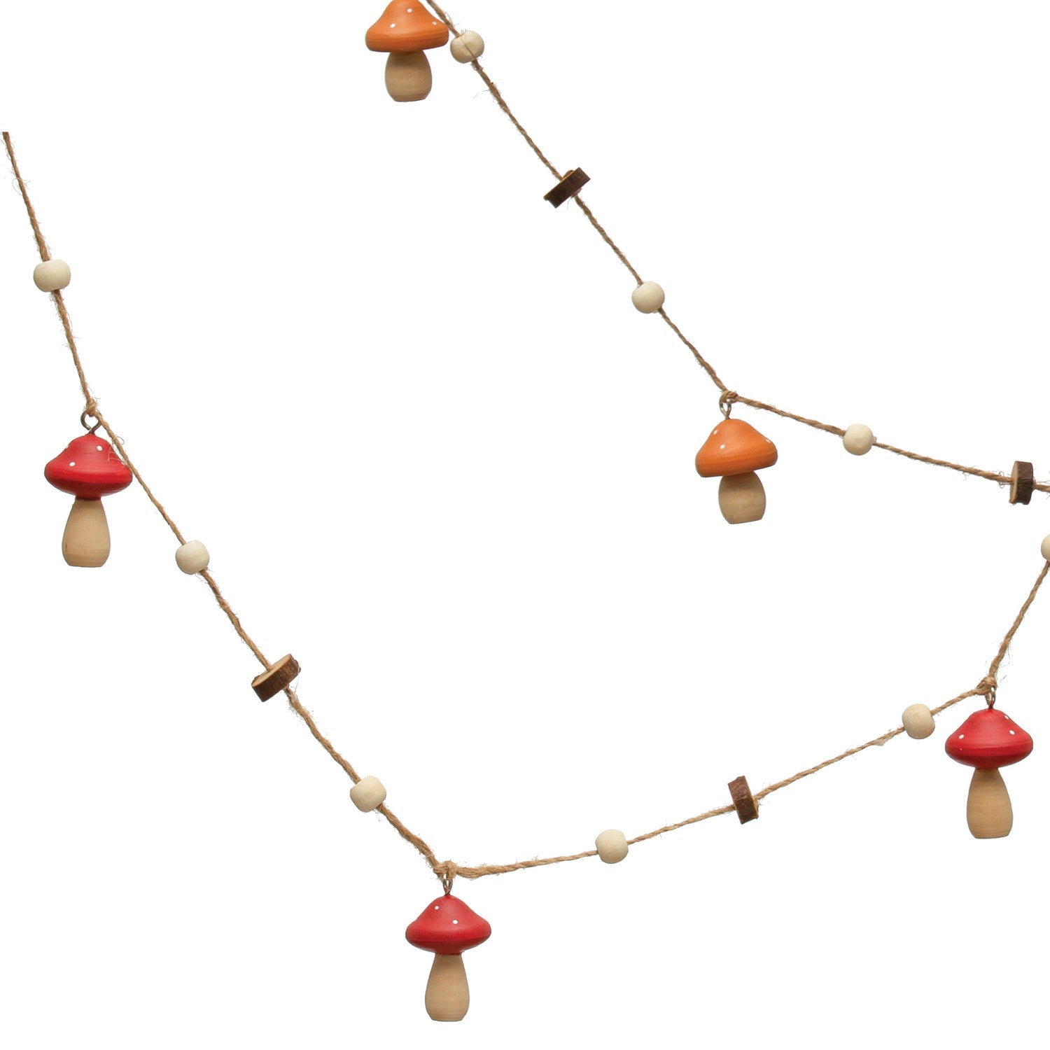 Garland | Wooden Mushroom