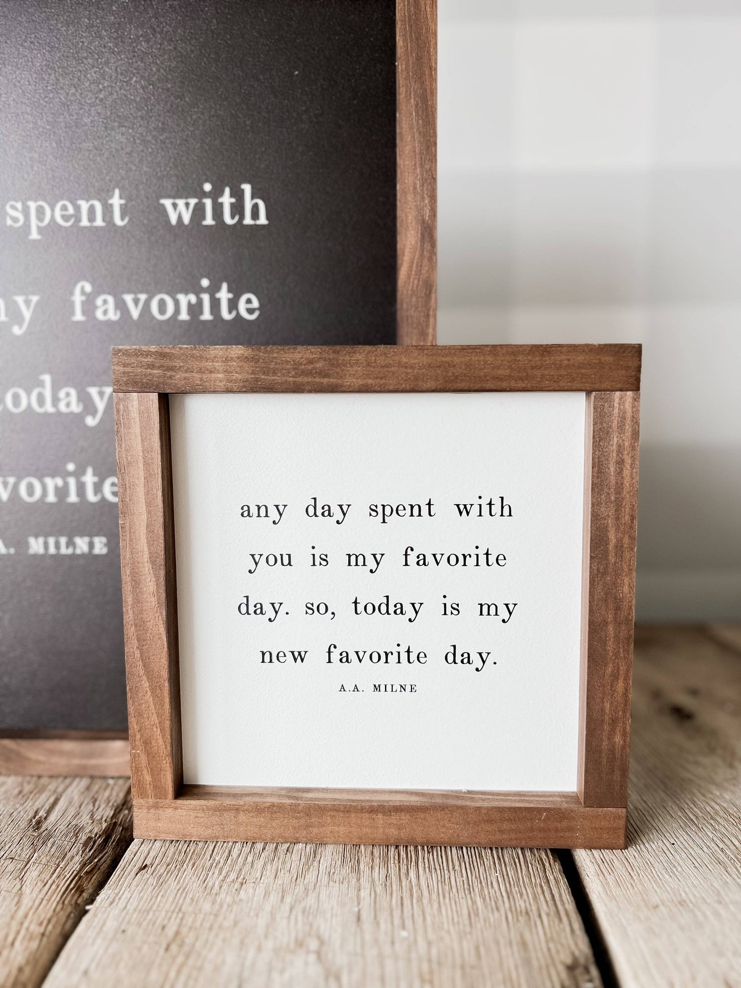Handmade Framed Art Decor | Any Day Spent With You