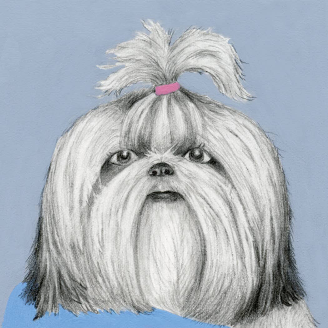 Greeting Card | Shih Tzu in a Unicorn Tee