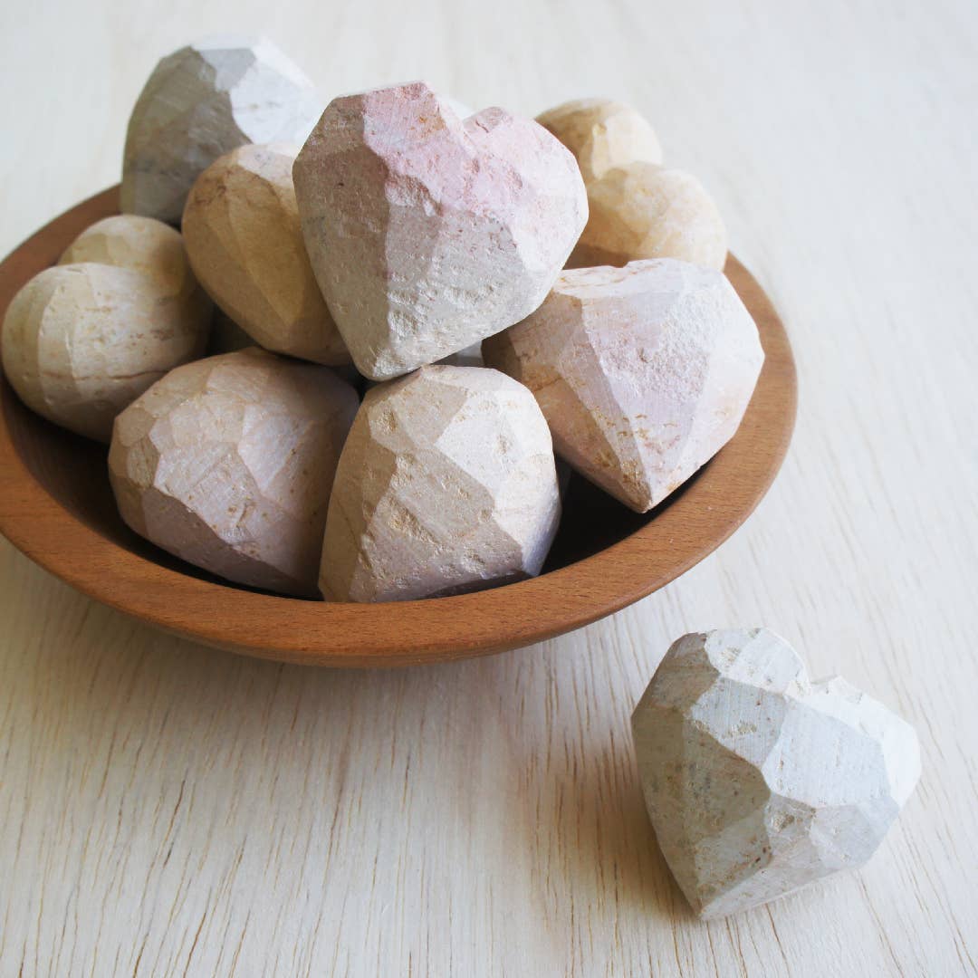 Natural Stone | Work in Progress Hearts