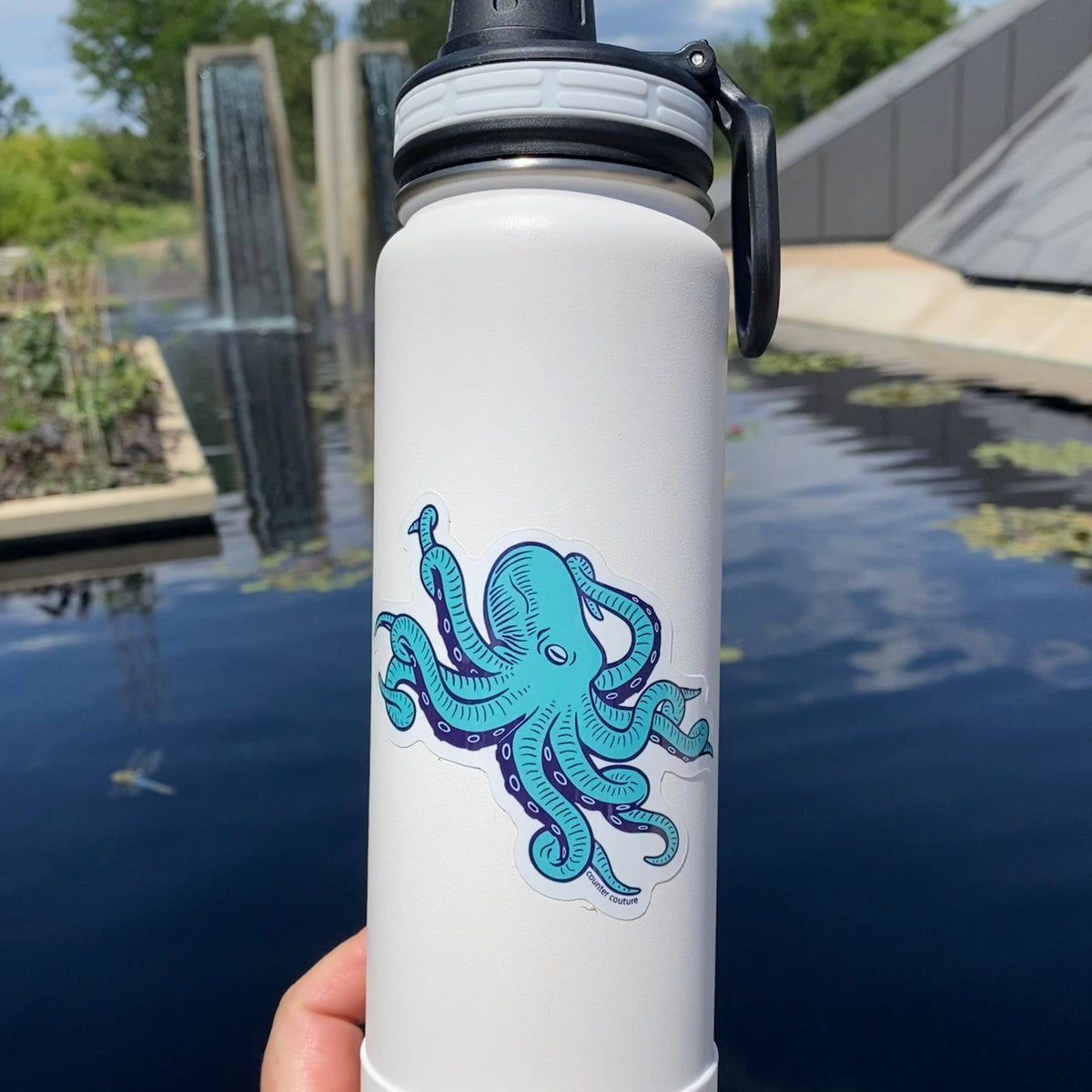 Octopus Boat Sticker Octopus Sticker | Marine Life | Decals | Gifts – Blue Bare Merc. & Made