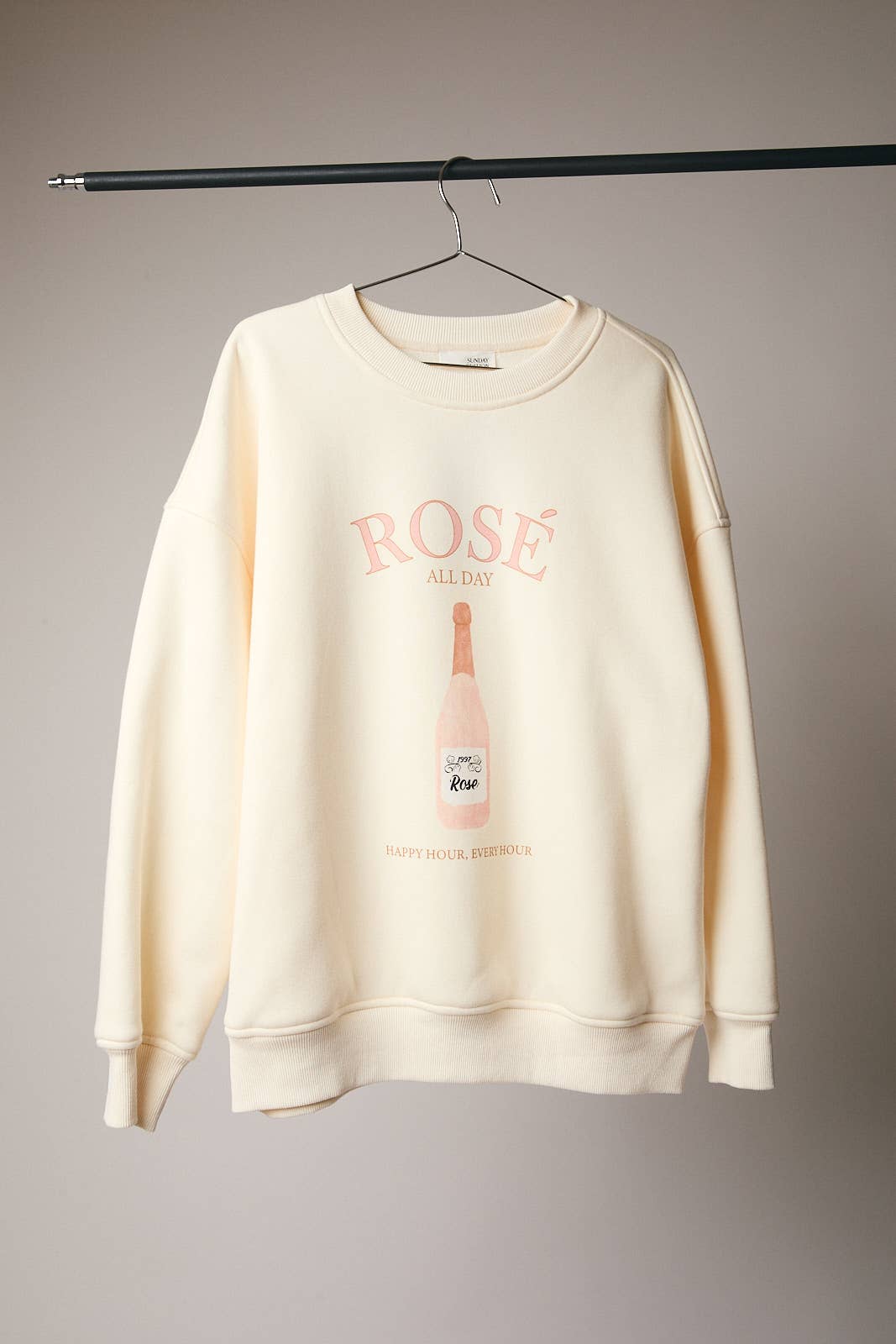 Women's Sweatshirt | Pink Rose' All Day - Beverage
