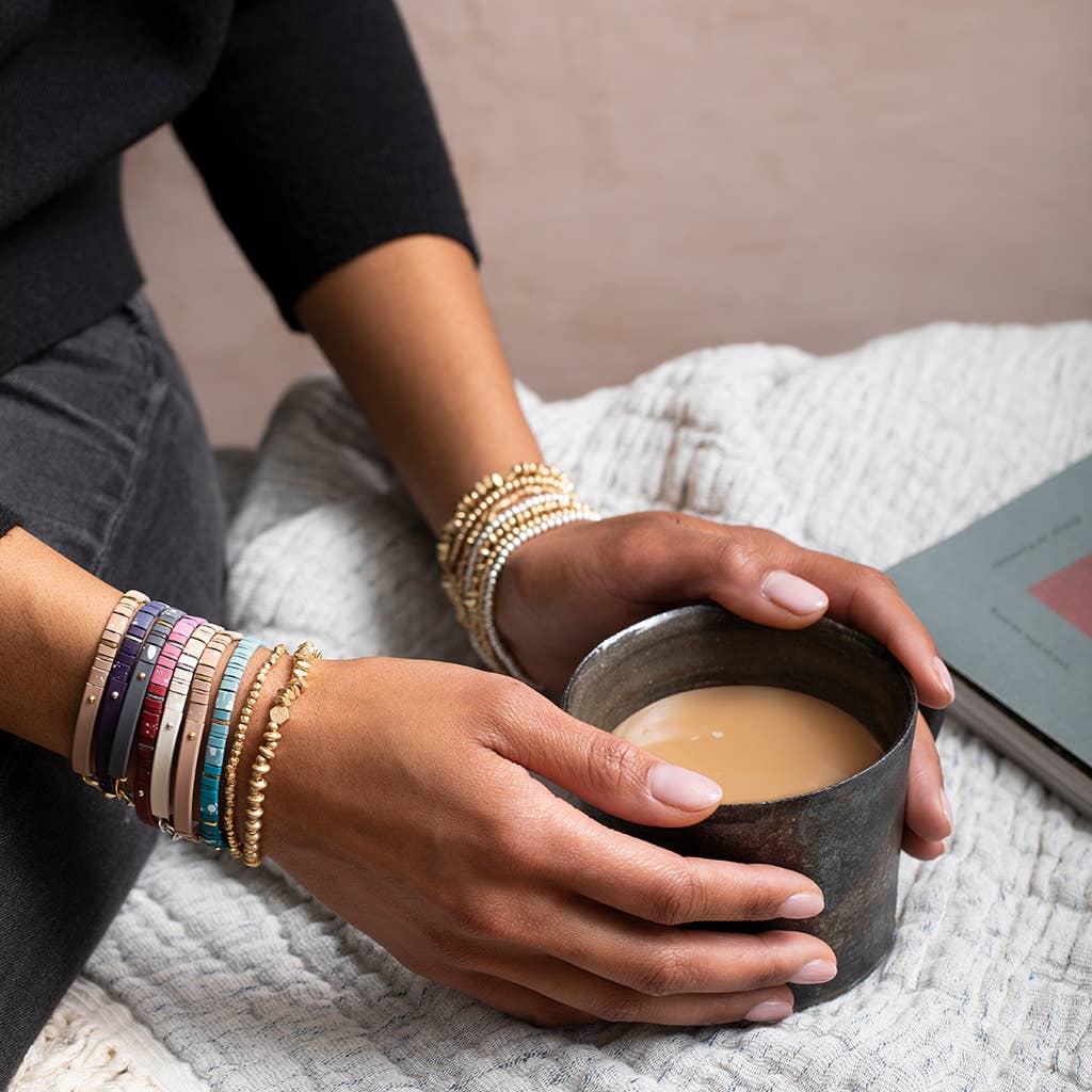 Bracelet | Good Karma Ombre w/Chain Bracelet - Gratitude Fawn/Gold