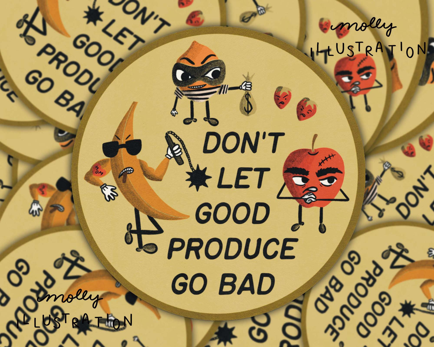 Sticker | Don’t Let Good Produce Go Bad Waterproof