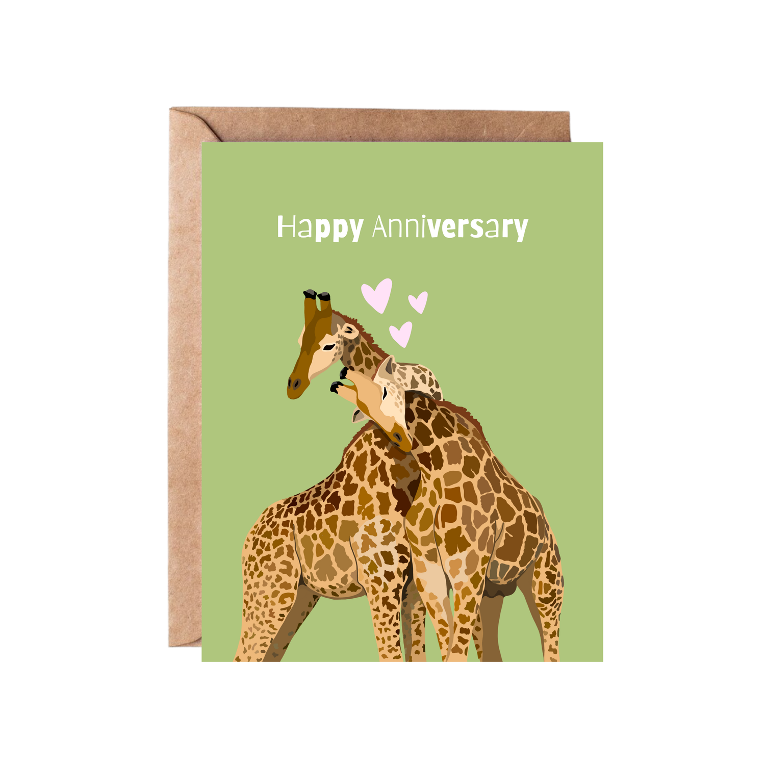 Greeting Card | Giraffe Anniversary