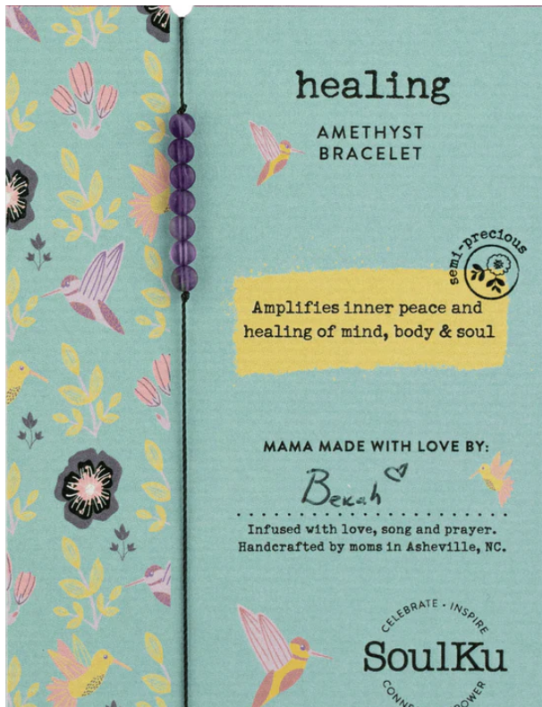 *Bracelet | Healing Amethyst – Blue Bare Made Shop