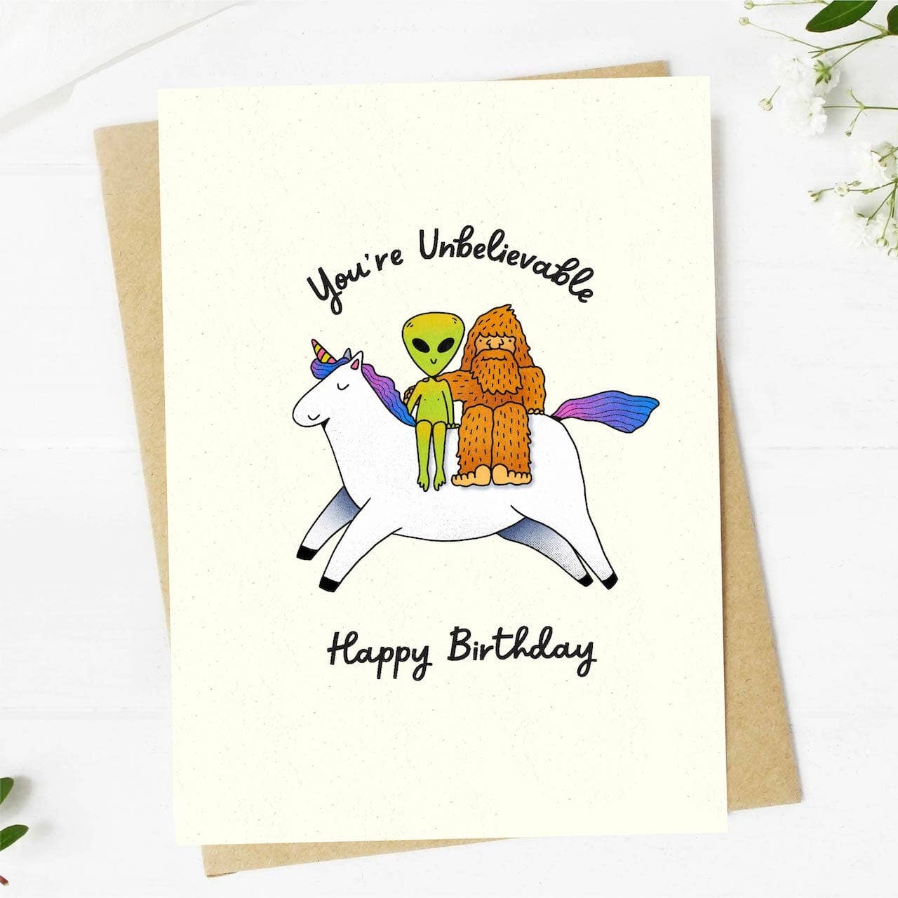 Greeting Card | "You're Unbelievable" Cryptid