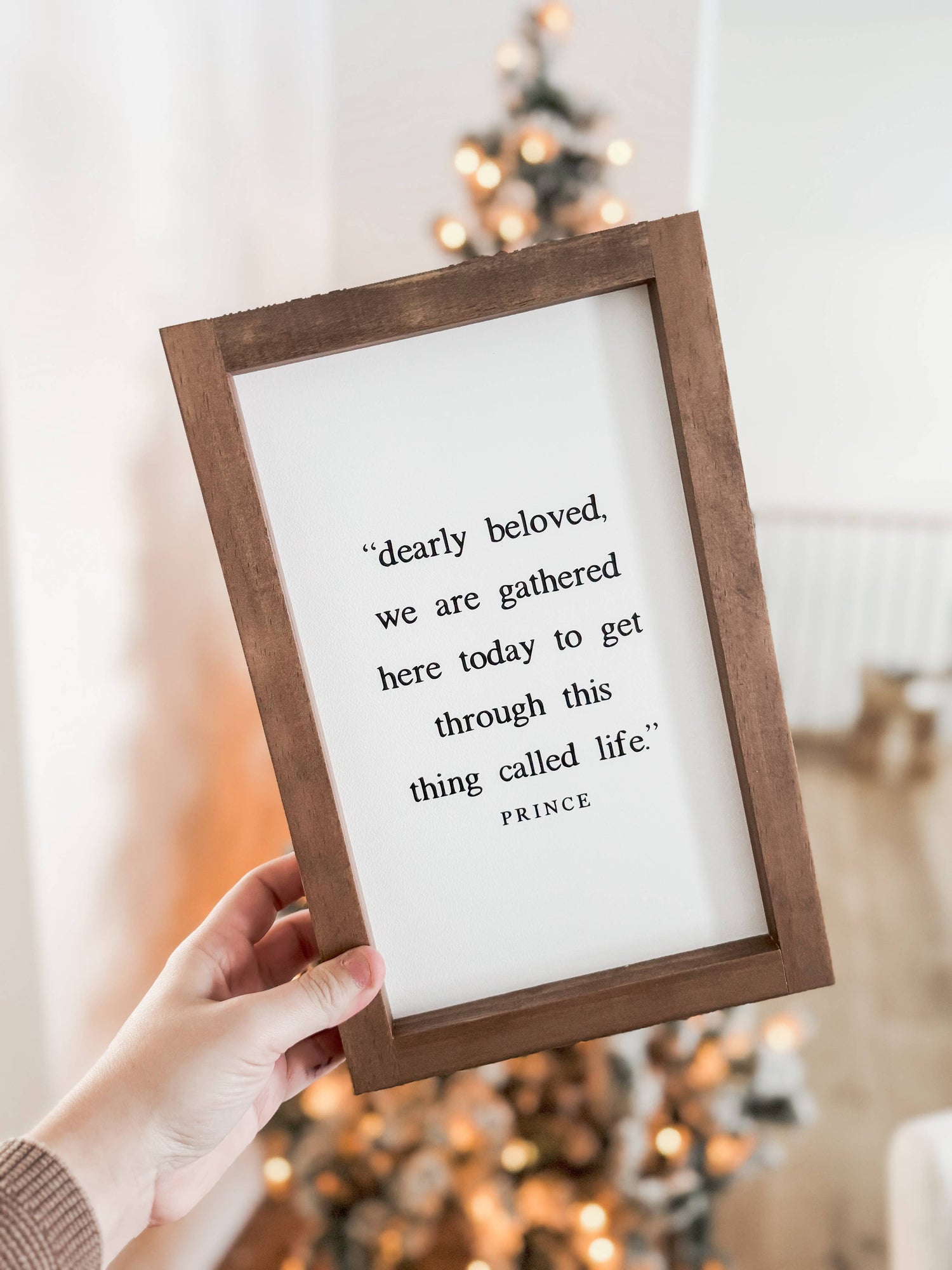 Handmade Framed Art Decor | Dearly Beloved, We Are Gathered Here Today