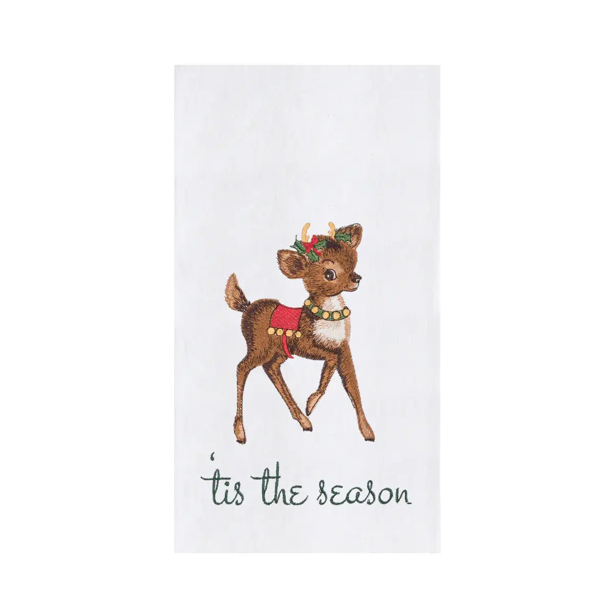 Christmas Vintage Reindeer Kitchen Towel
