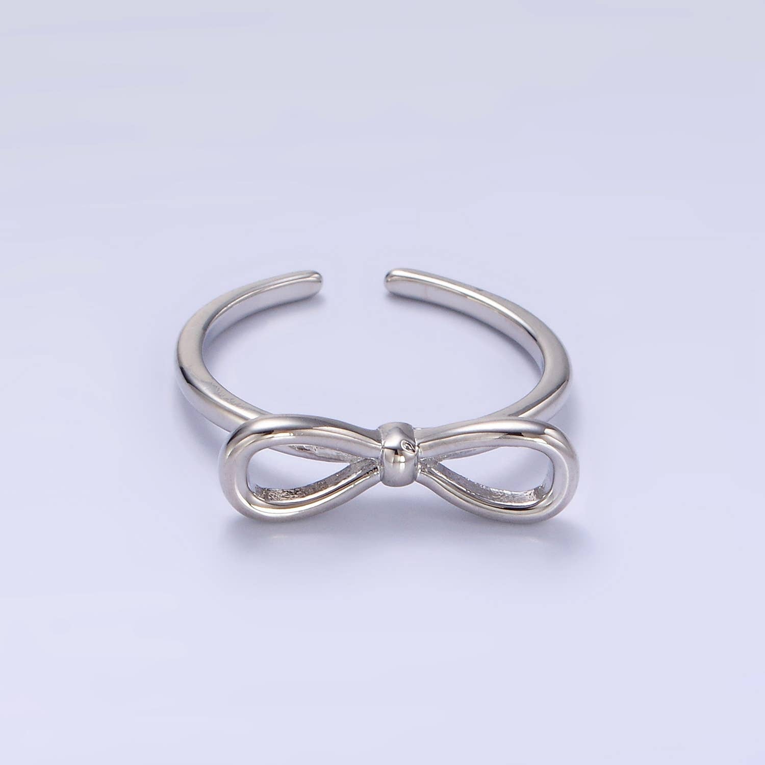 Open Bow Ring | 14K Gold Filled Minimalist Ribbon Silver