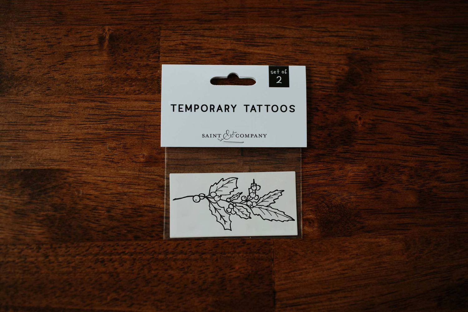 Temporary Tattoo | Holly / December Birth Flower