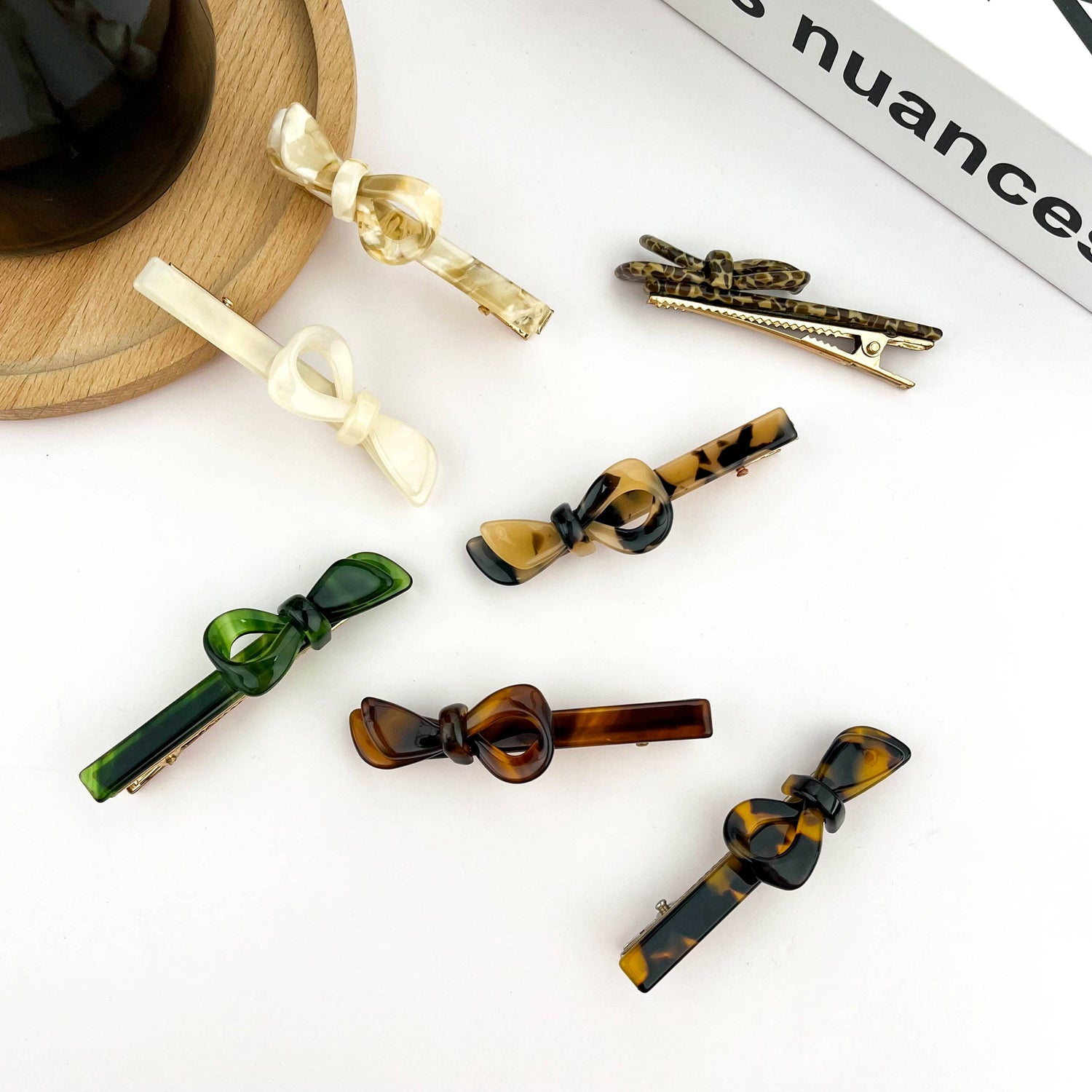Duckbill Hair Clips | Classic Metal & Acetate Bows
