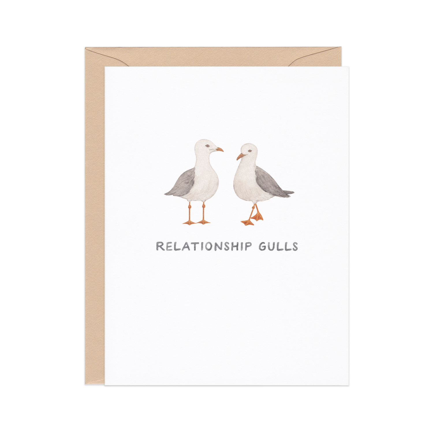 Greeting Card | Relationship Gulls — Funny Animal Love / Anniversary