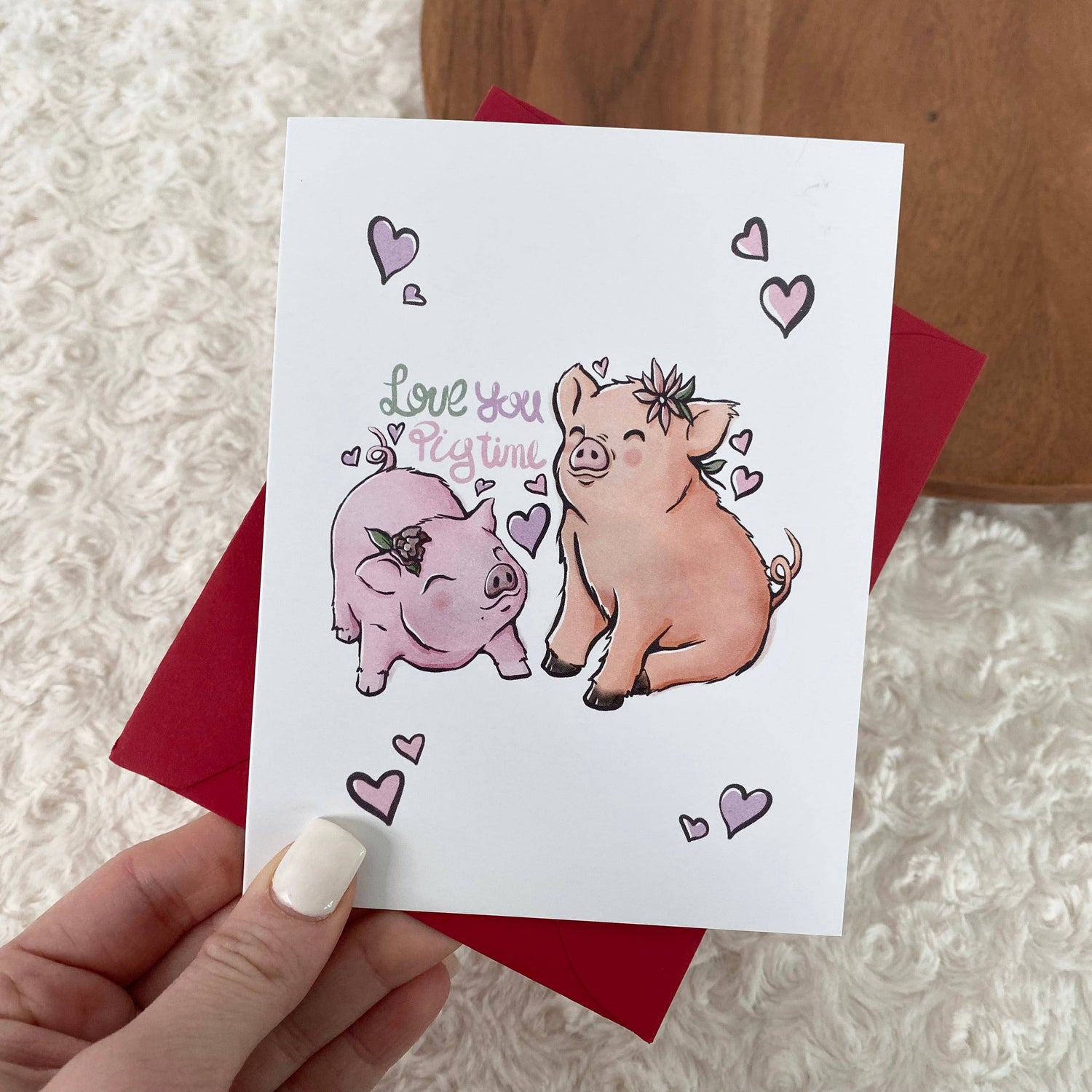 Greeting Card | Love You Pig Time