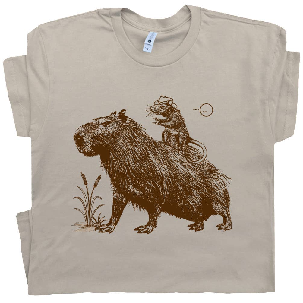 T-Shirt | Ride 'Em Capybara