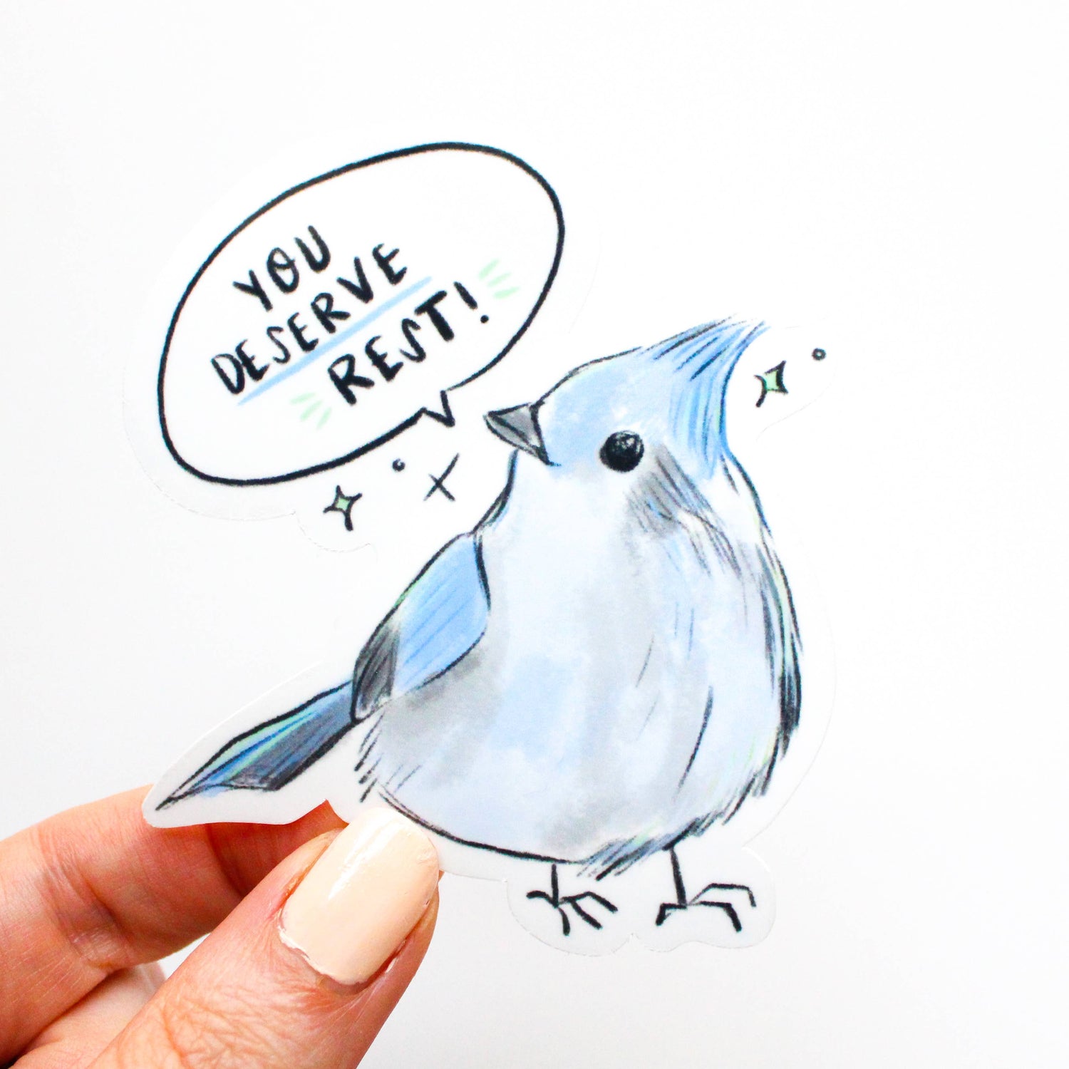 Sticker | You Deserve Rest Bird of Affirmation