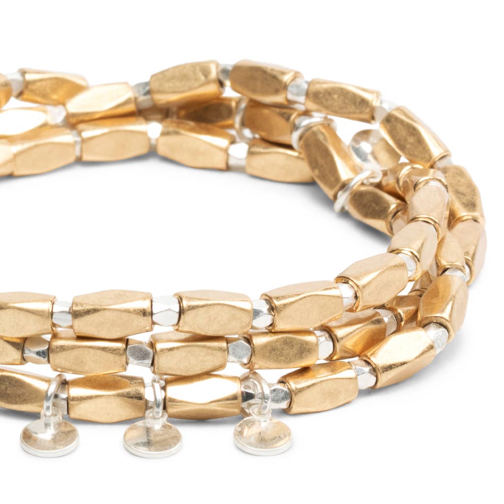 Metal Wrap | Iconic/Disc/Gold & Silver