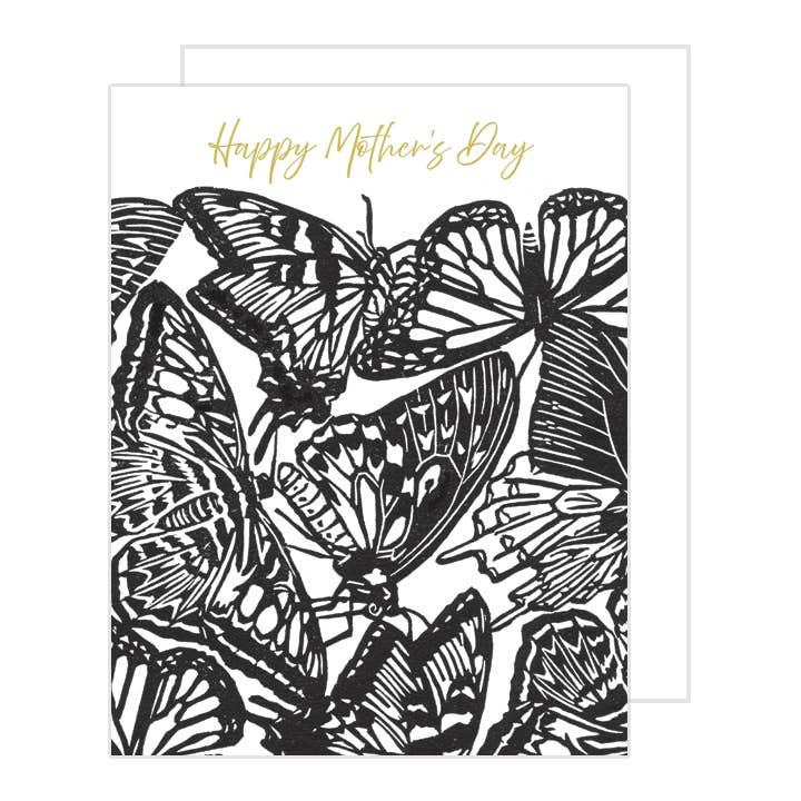 “Mother’s Day” Blockprint Gold Foil Card