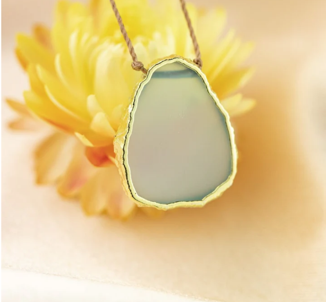 Necklace | Aqua Chalcedony Alchemy Necklace for Be the Light