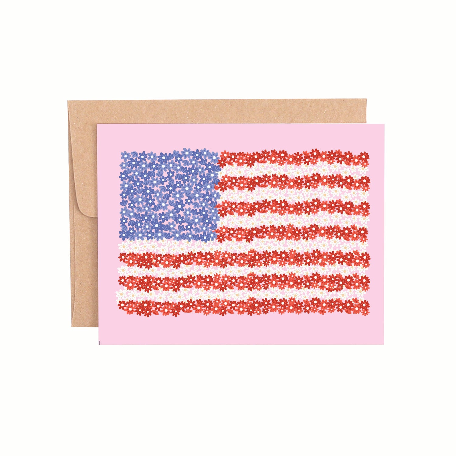 Greeting Card | USA Flag Florals