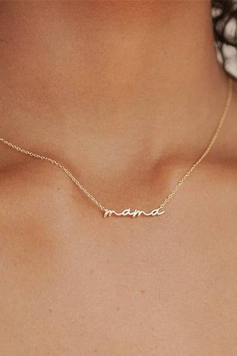 Mama Necklace | 18K STAINLESS STEEL TARNISH FREE Gold