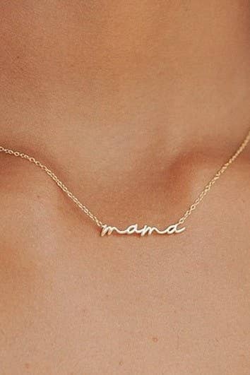 Mama Necklace | 18K STAINLESS STEEL TARNISH FREE Gold