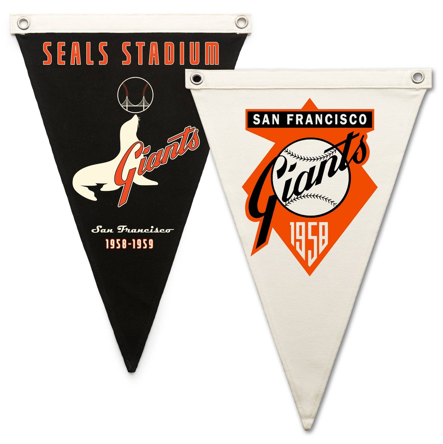 Pennant Flag | Vintage Style Retro S.F. Giants Canvas