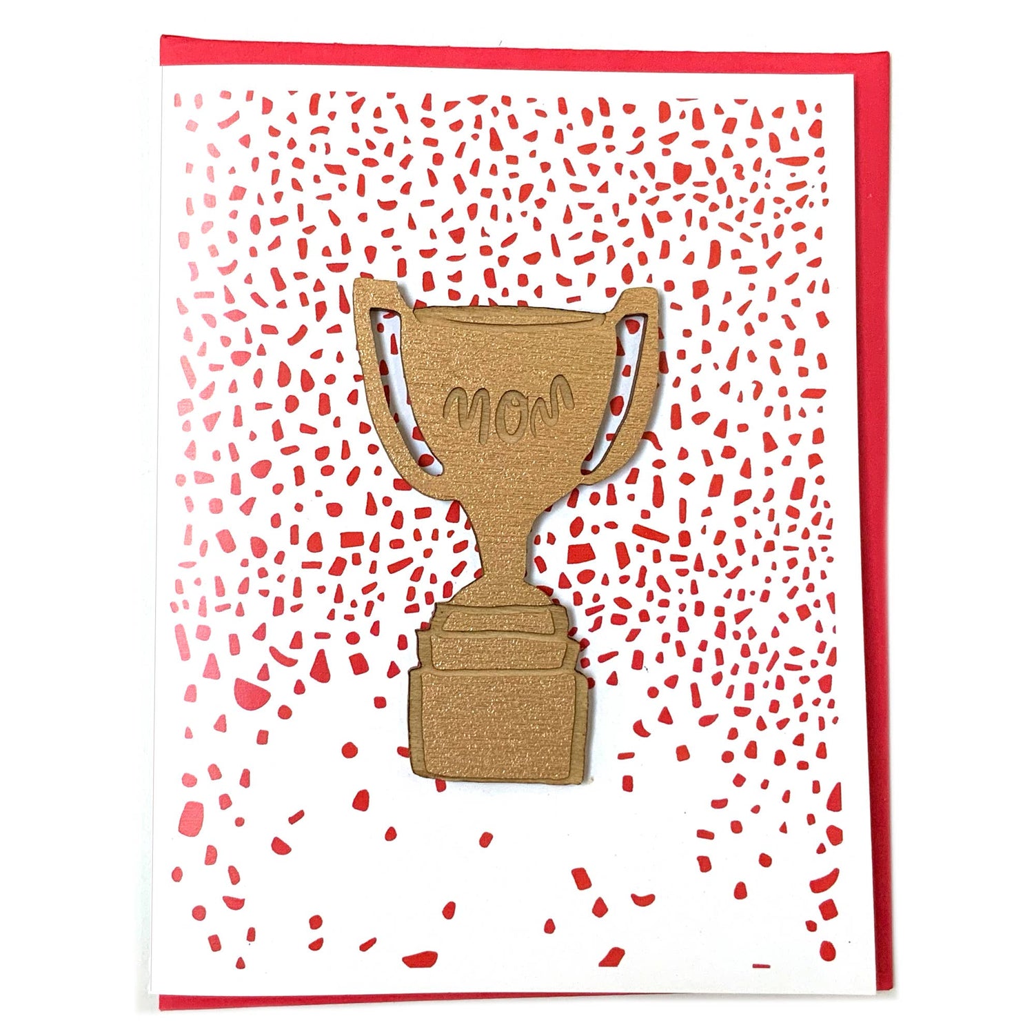 Greeting Card + Magnet | Mom Trophy
