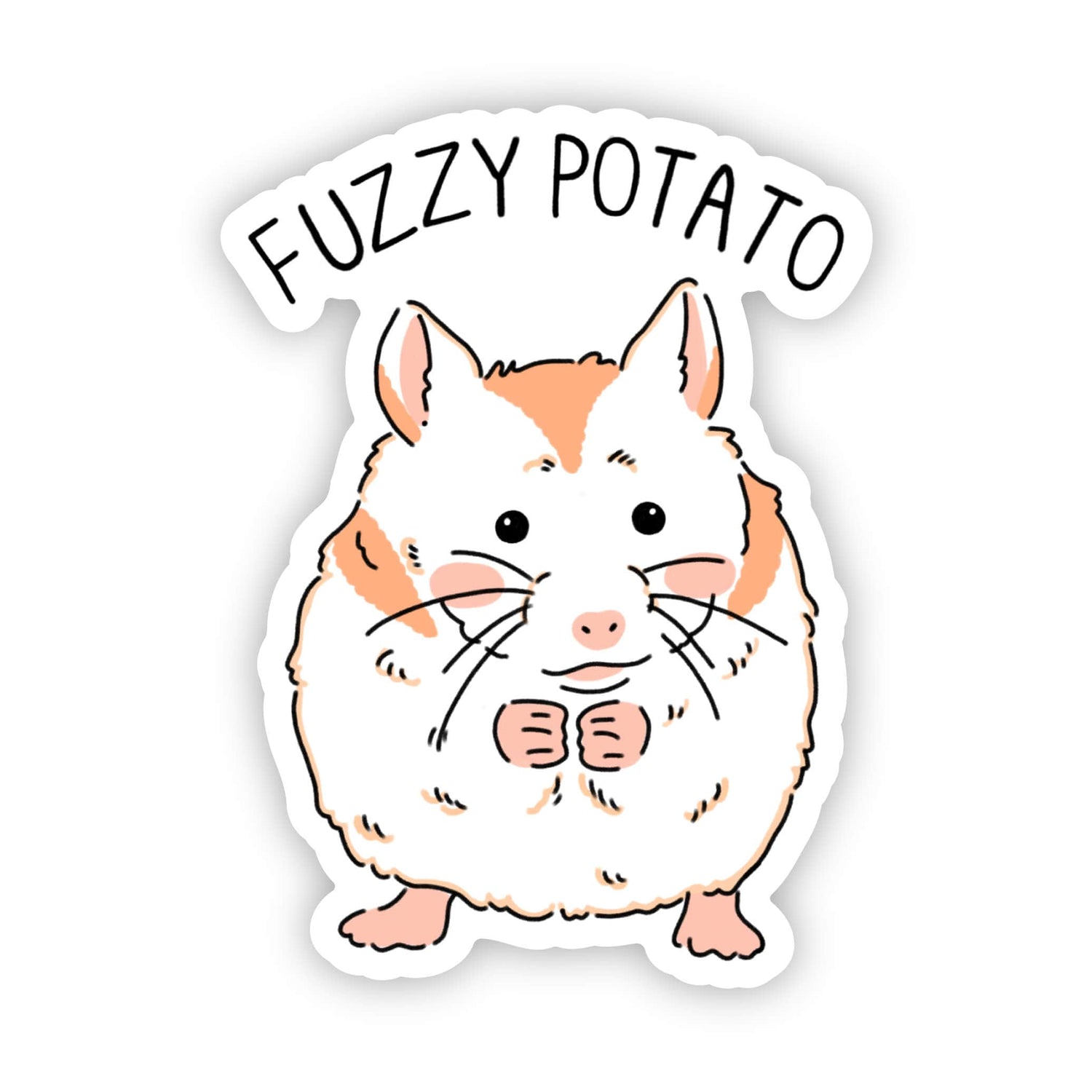 Sticker | "fuzzy potato" hamster