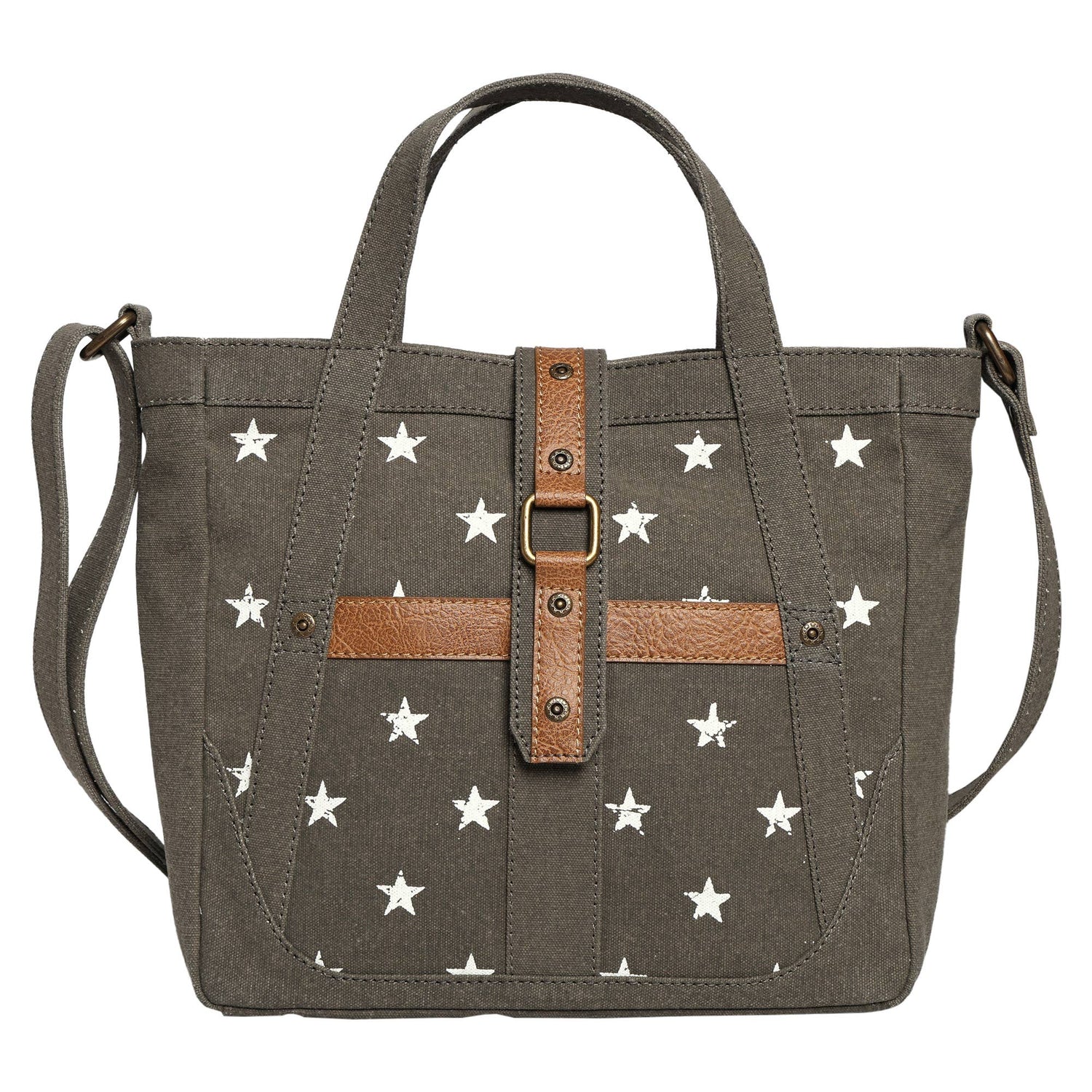 Escape Star Up-Cycled Canvas Crossbody Bag