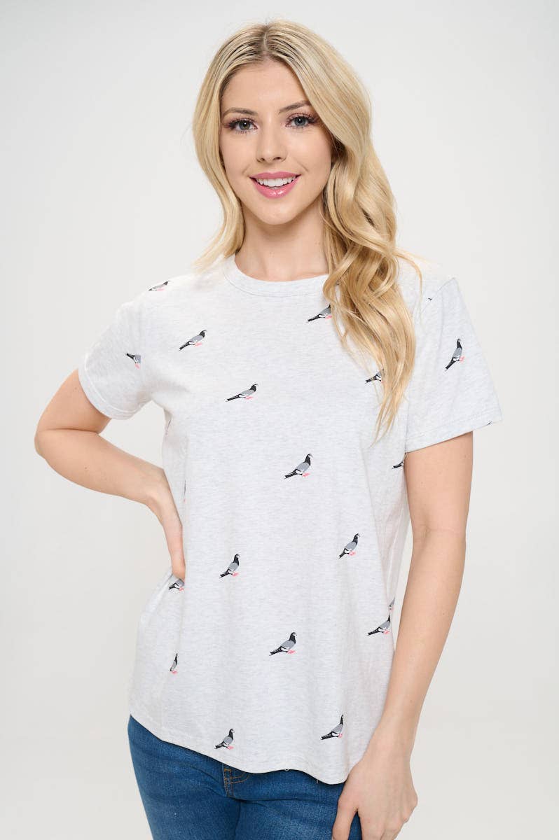 WOMEN'S T-SHIRT | Pigeon Print
