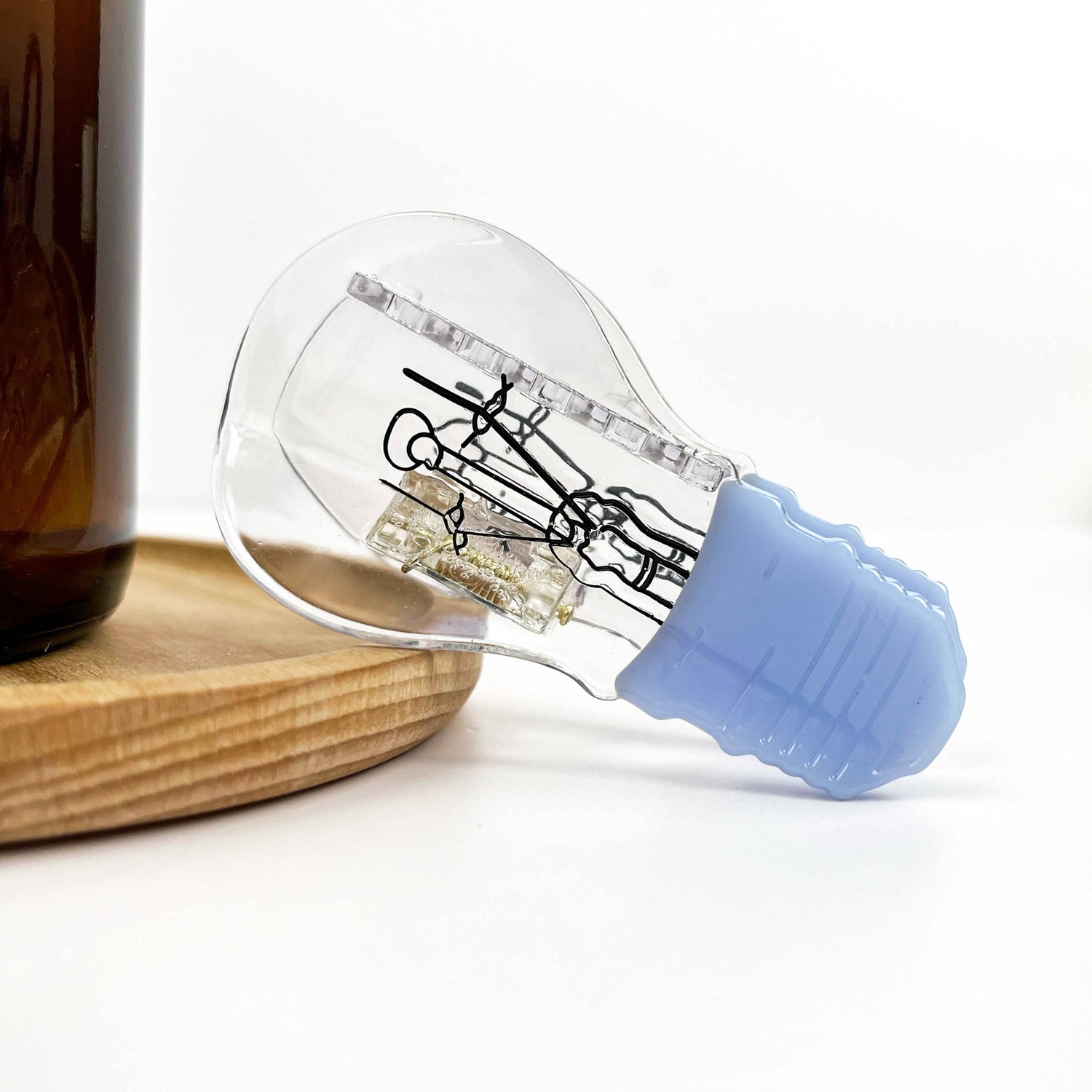 Hair Claw Clip | Blue Light Bulb, Acetate