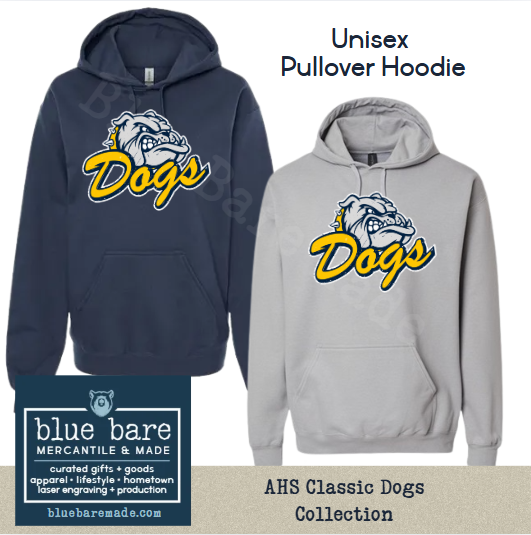 Unisex Pullover Hoodie Sweatshirt | AHS Classic Bulldogs Design