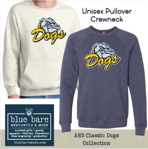 Unisex Pullover Crewneck Sweatshirt | AHS Classic Bulldogs Design