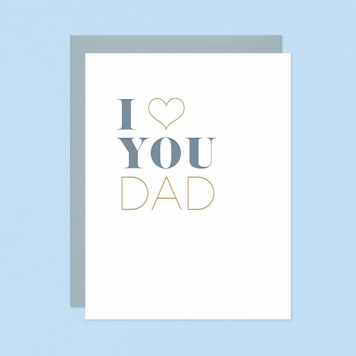 Greeting Card | Love You Dad Letterpress Card