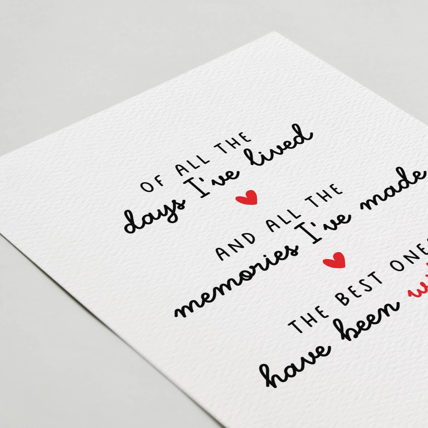 Greeting Card | Anniversary Card, Romantic Birthday, Love Card