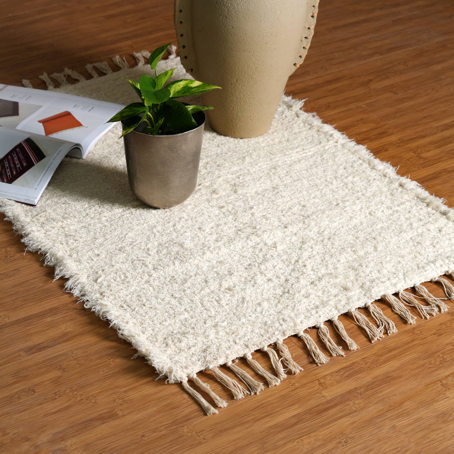 Rug | Camelot Scatter Rug | 36 X 24" | Home Decor White Rug