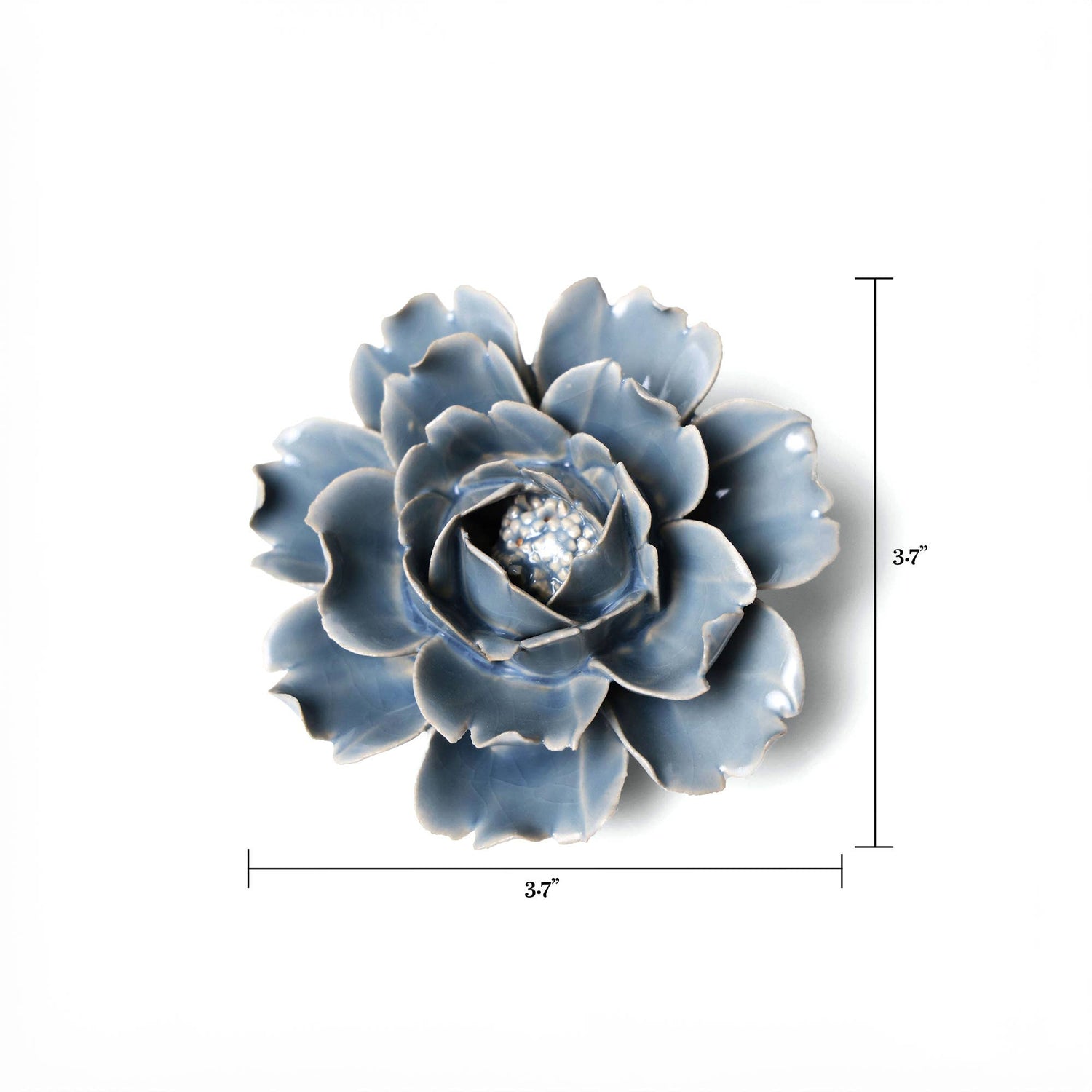 Handmade Ceramic Flower | Blue Rose: Blue Rose