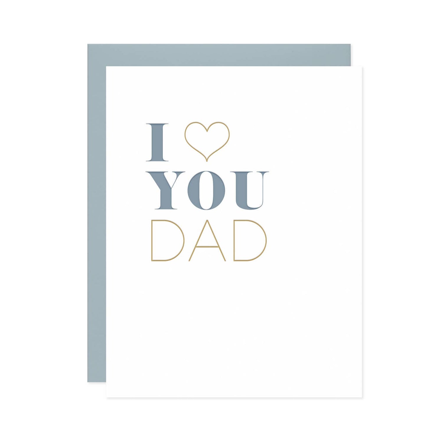 Greeting Card | Love You Dad Letterpress Card