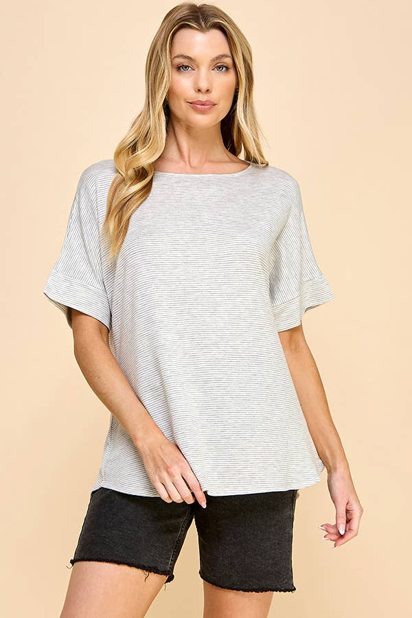 Soft striped top