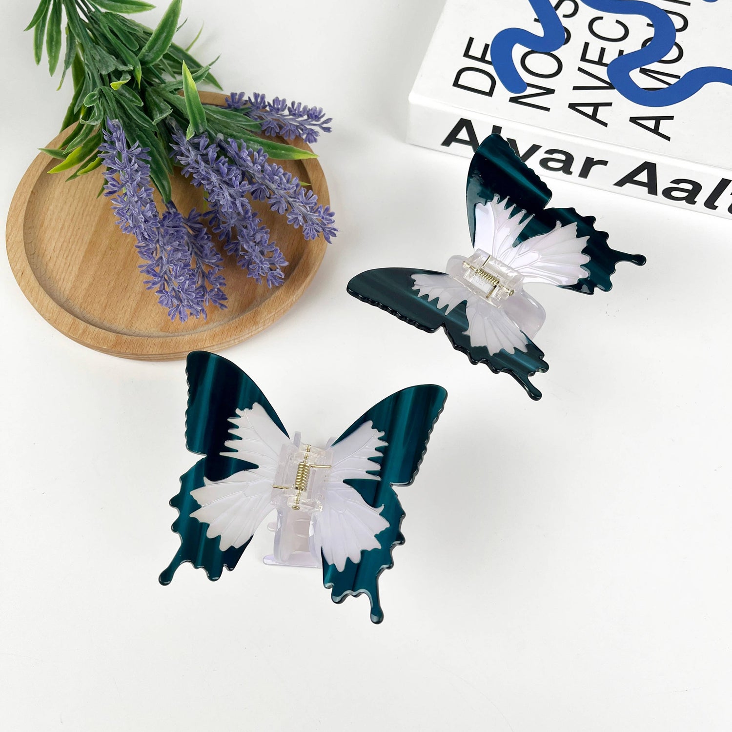 Hair Claw Clip | Acetate Swallowtail Butterfly