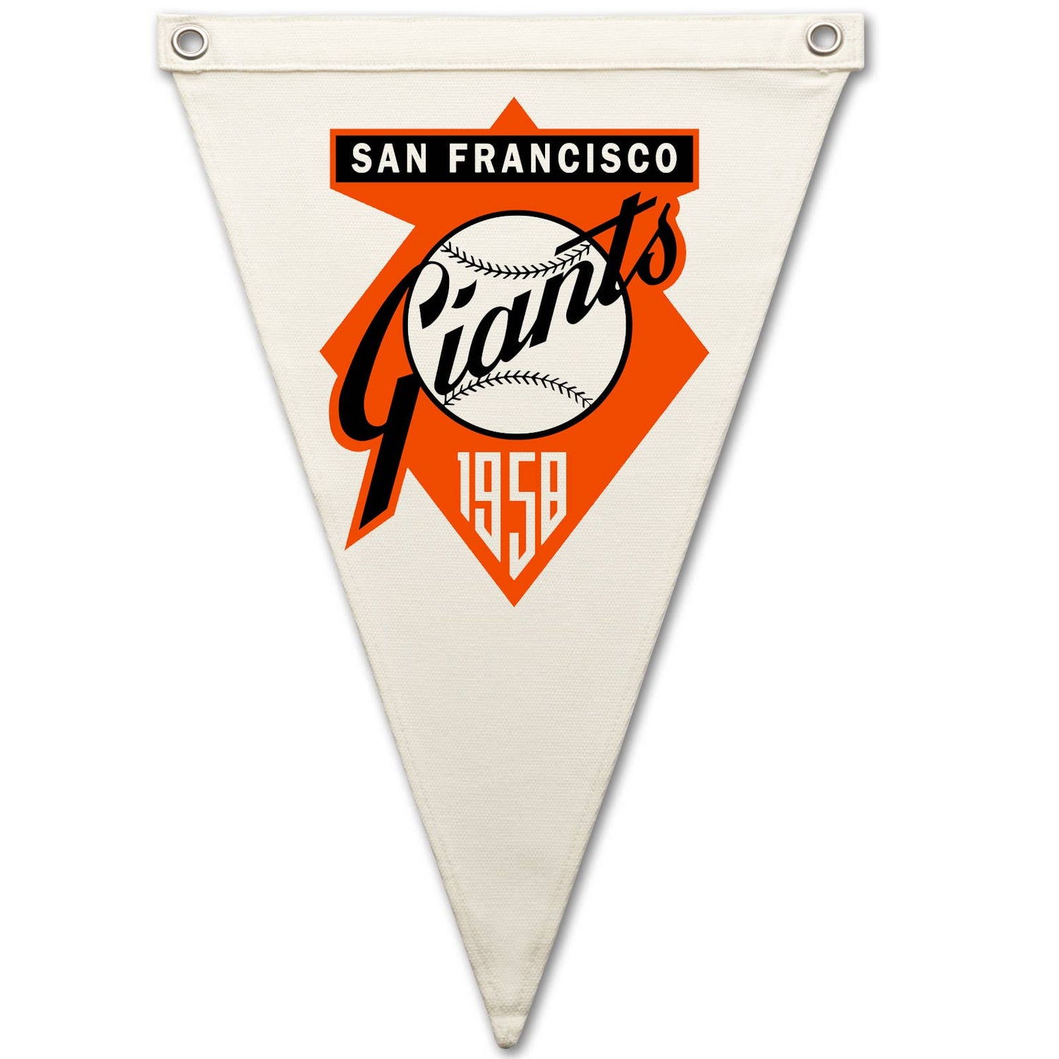 Pennant Flag | Vintage Style Retro S.F. Giants Canvas