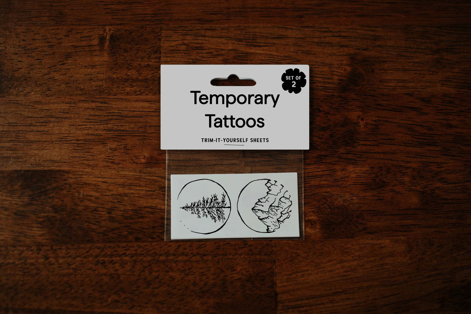 Mountains & Trees Temporary Tattoos