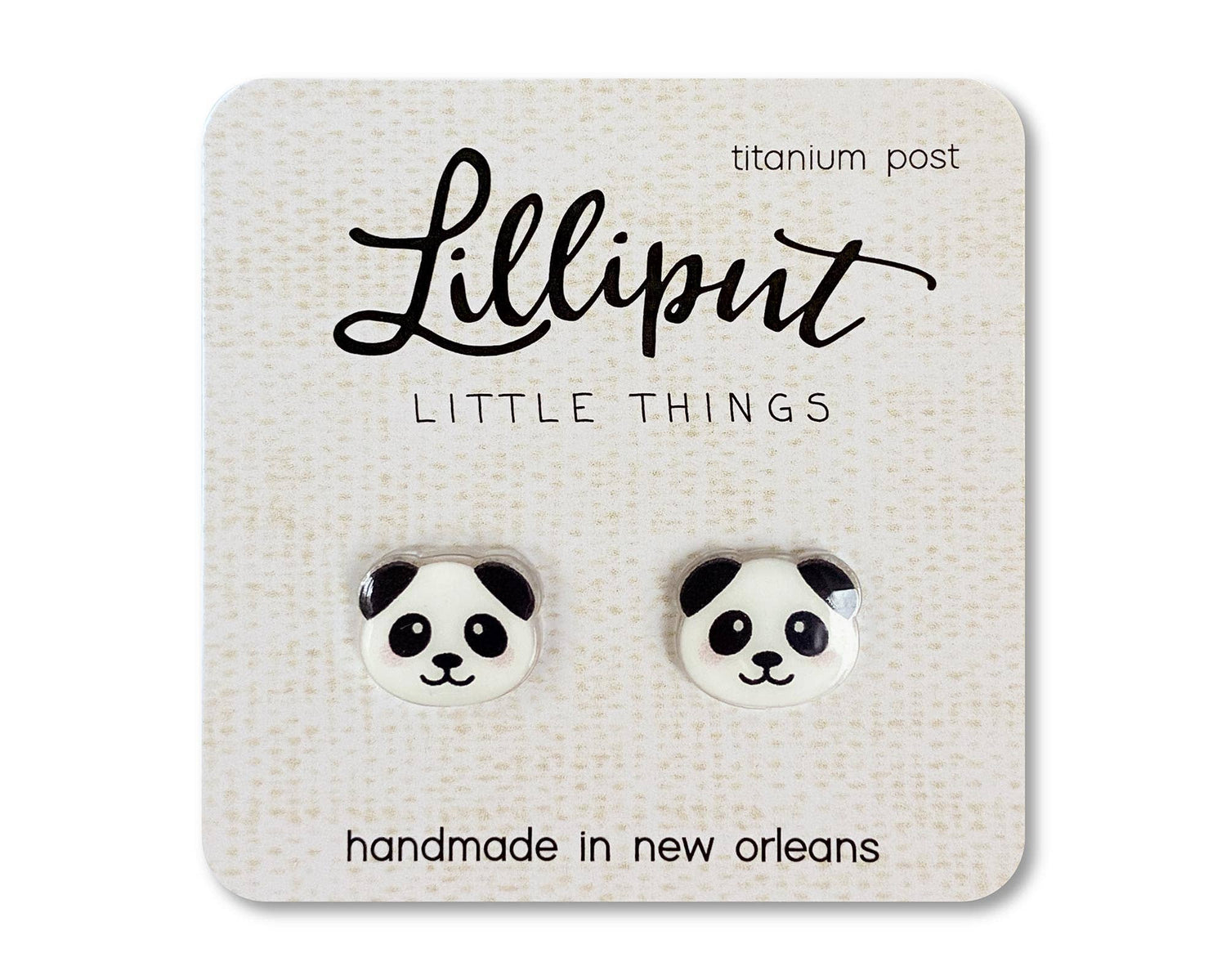 Sensitive Ears Studs | Panda Earrings