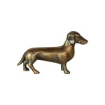 Aluminum dachshund figurine