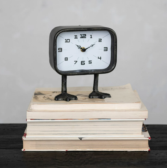 Clock | Metal Clock with Duck Feet