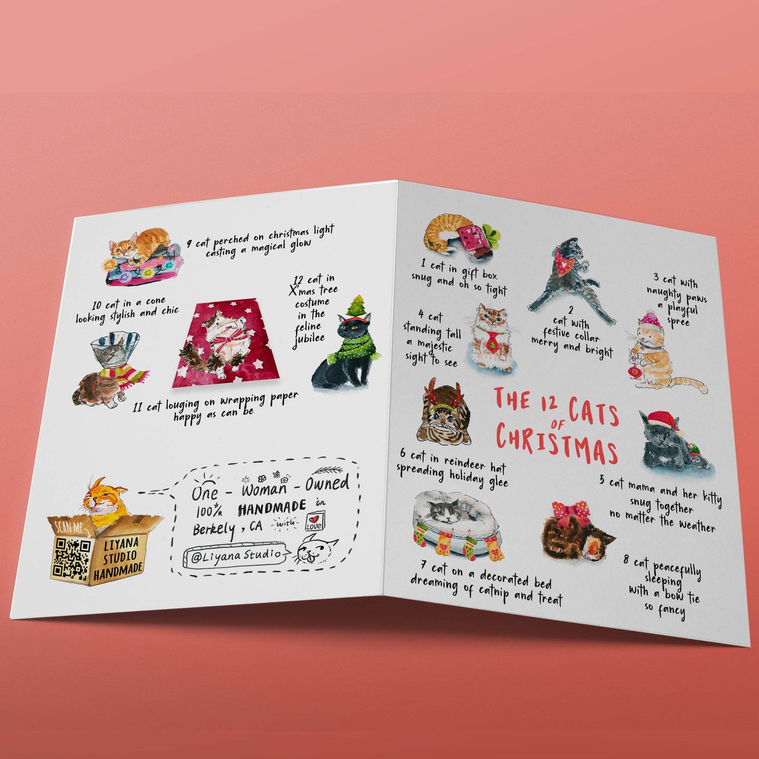Greeting Card | 12 Cats of Christmas