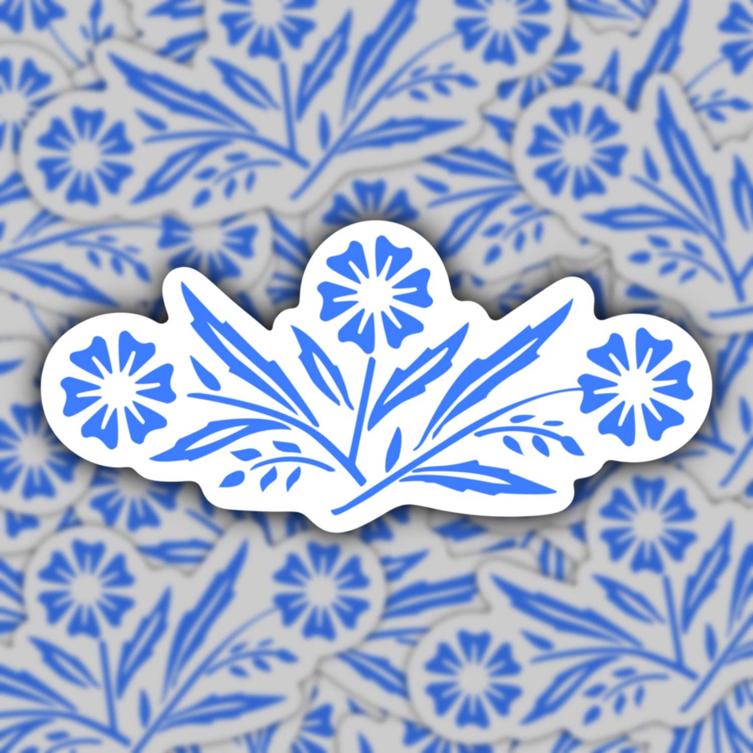 Sticker | Corningware Retro Blue Cornflower