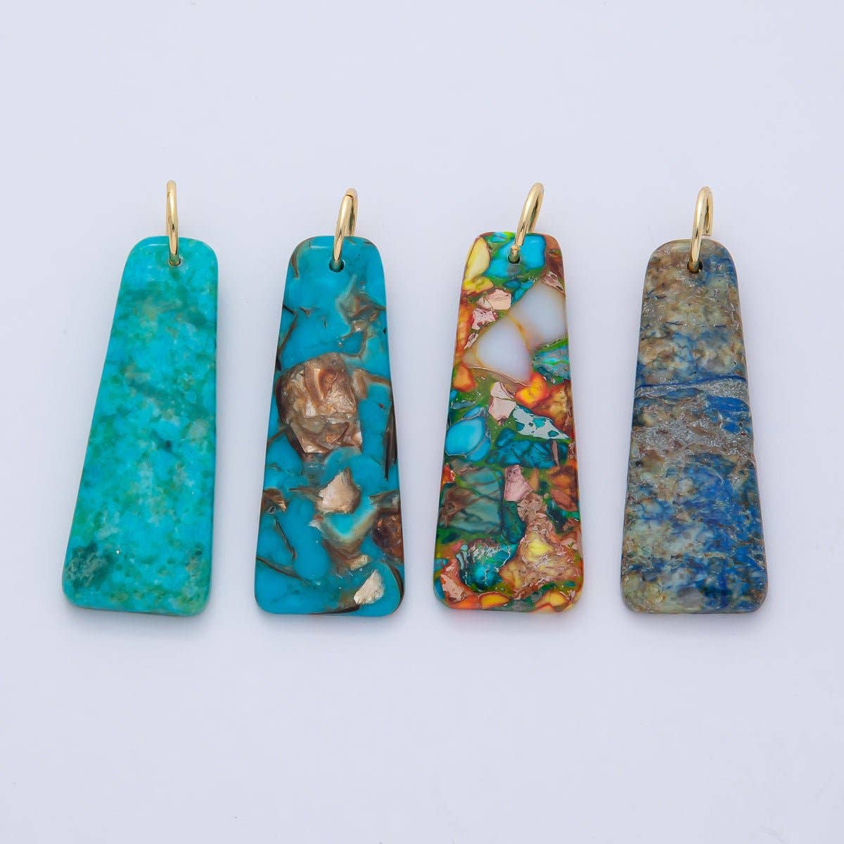 Turquoise Drop Earrings | 18K Gold Filled Boho Gemstone